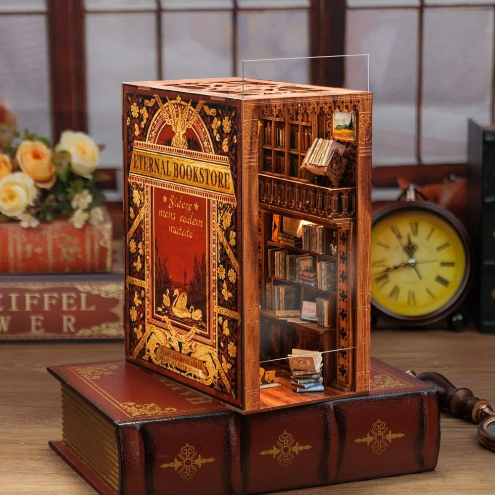 Book Nook Model Kit – CuteBee Eternal Bookstore 23 x 11 cm 15