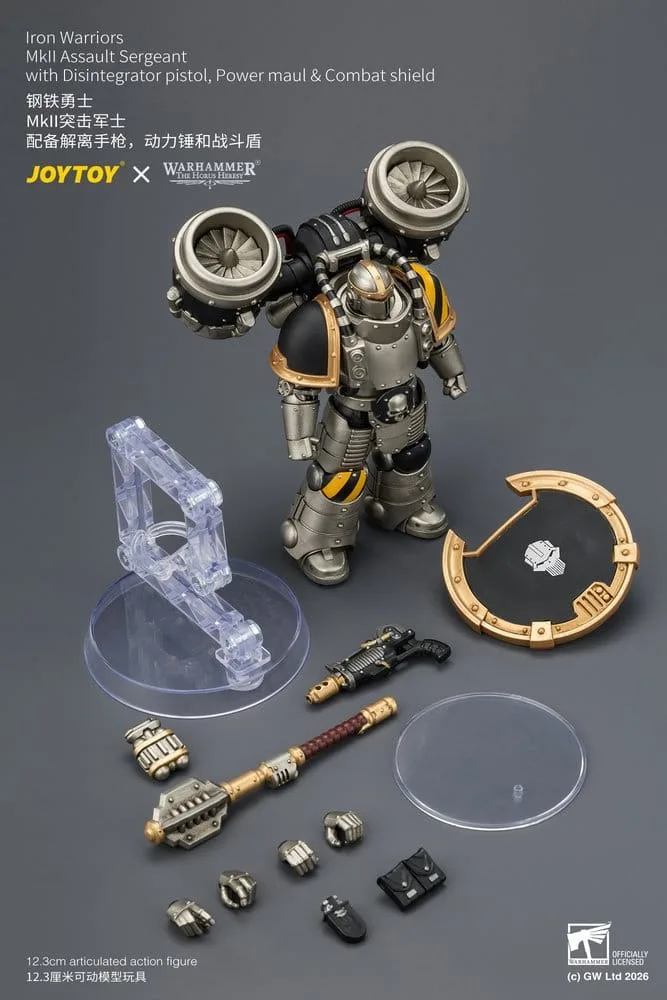Warhammer Action Figure – Iron Warriors MkII Assault Sergeant 12.3 cm 9