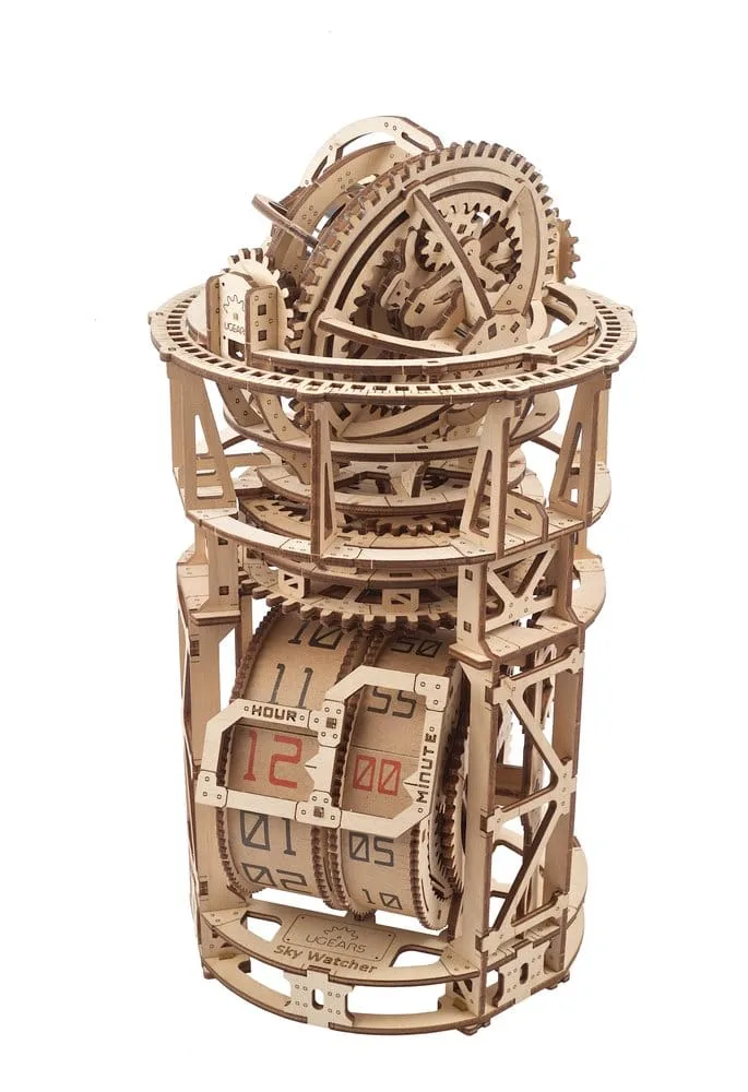 Ugears Wooden Model Kit – Sky Watcher Tourbillon Table Clock 22