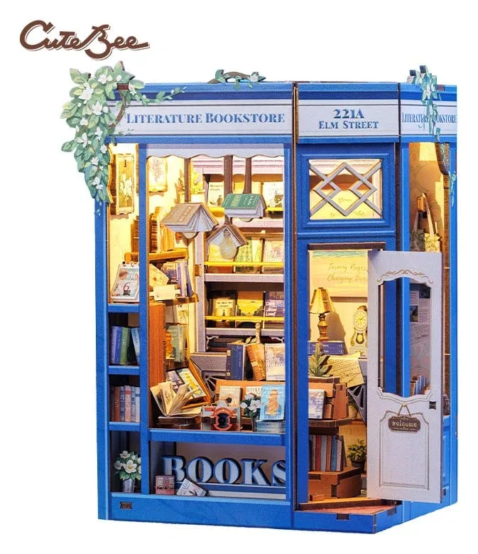 Literature Bookstore Book Nook – CuteBee 17 x 12 cm 9