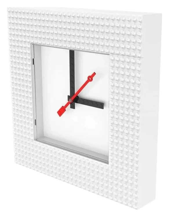 LEGO Wall Clock – Time by IQHK White 2
