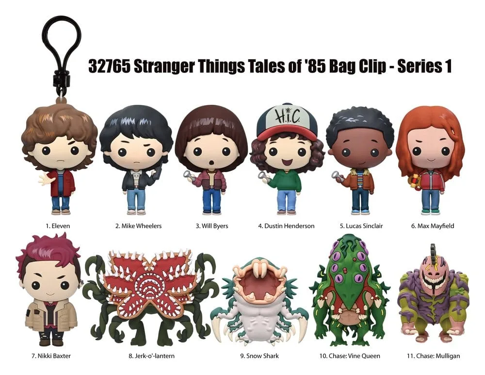 Stranger Things Bag Clips – Tales of 85 Series 1 Display 24 Packs 2
