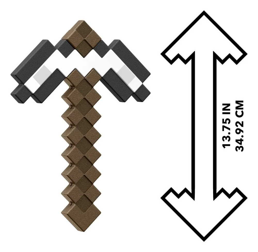 Minecraft Roleplay Replica – Iron Pickaxe 35 cm 3