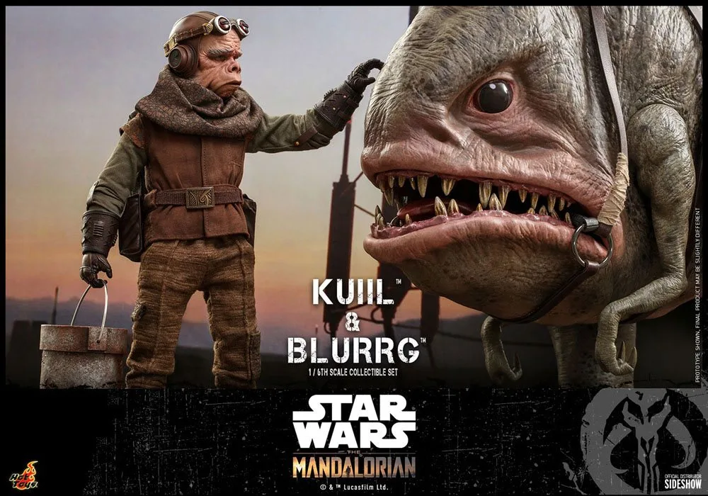 Star Wars Action Figure Set – Mandalorian Kuiil & Blurrg 1/6 37 cm 15