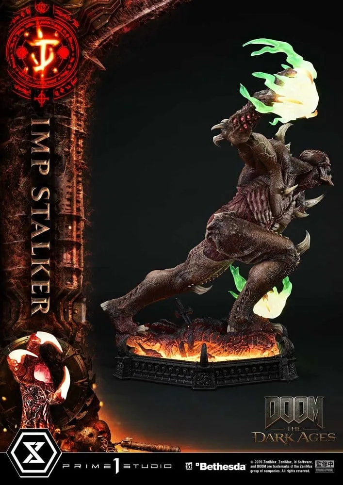 DOOM The Dark Ages Statue – Imp Stalker Bonus Version 77 cm 6