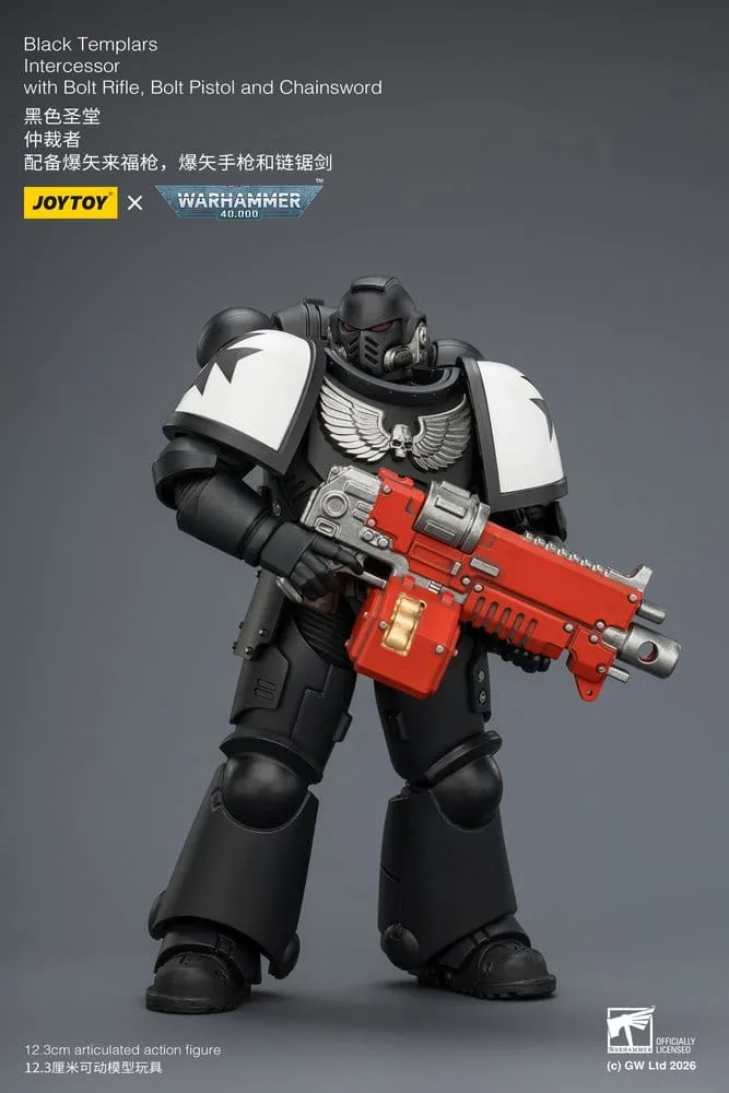 Warhammer 40,000 actiefiguur – Black Templars Intercessor 12,3 cm 12