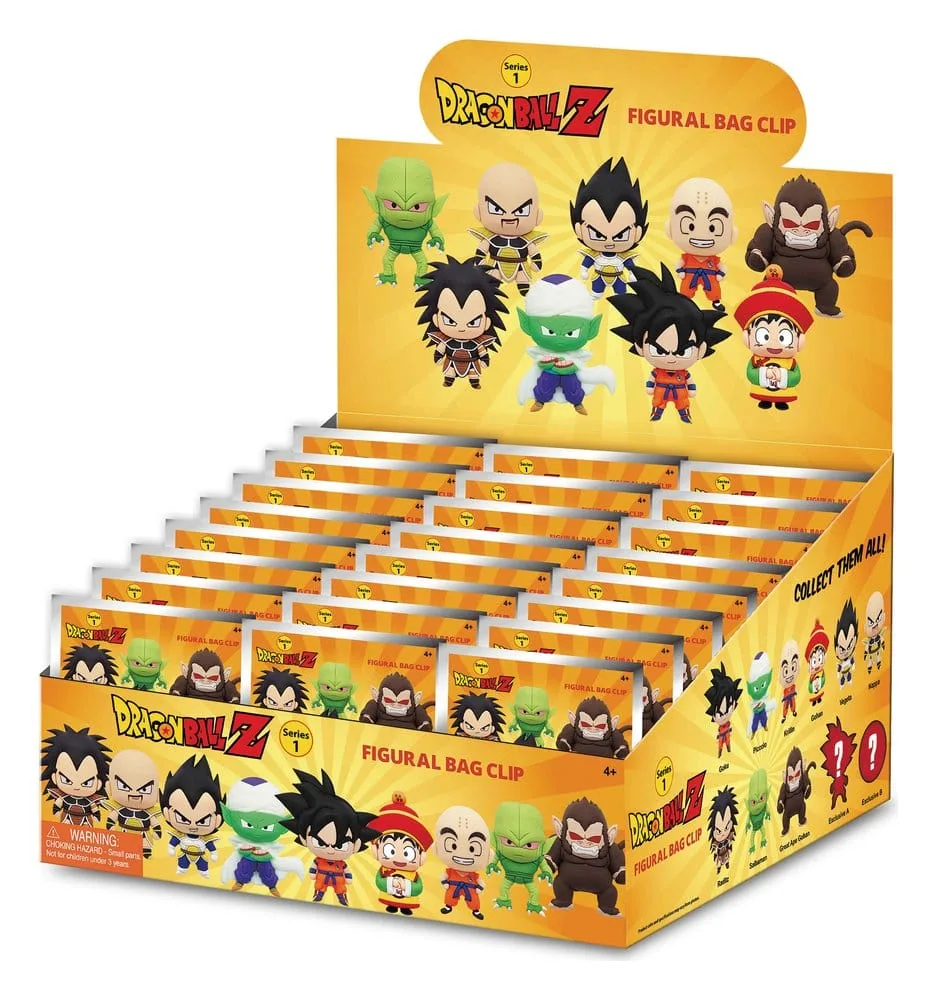 Dragon Ball Z Bag Clips – Series 1 Display of 24