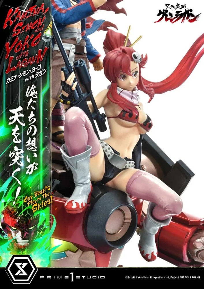 Gurren Lagann Statue – Team with Lagann Deluxe Bonus 1/4 97 cm 12