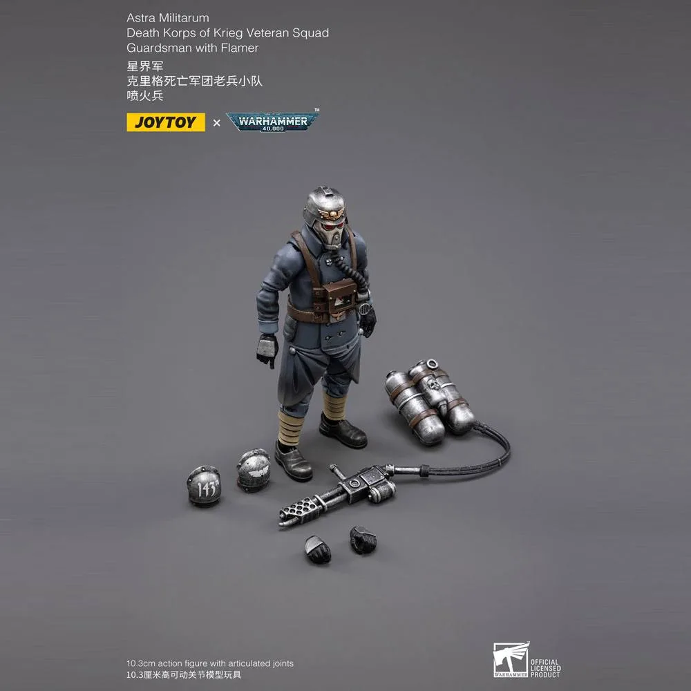 Warhammer 40K Action Figure – Krieg Guardsman with Flamer 10.3 cm 8