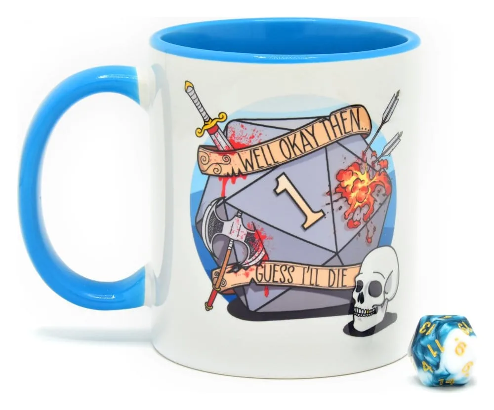 Glassstaff Mug and Dice Gift Set – D20 Guess I'll Die
