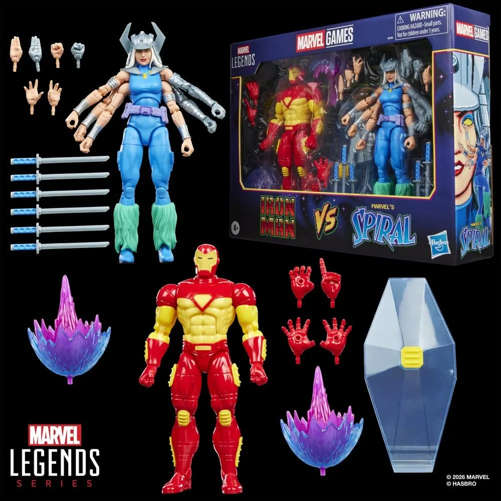 Marvel Legends Action Figures – Iron Man and Spiral 2-Pack 15 cm 5