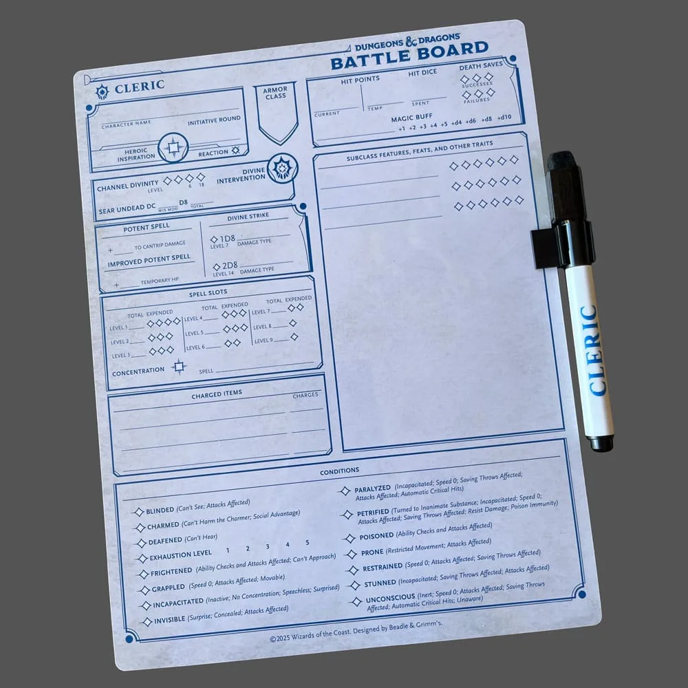 Dungeons & Dragons Battle Board – Cleric 2