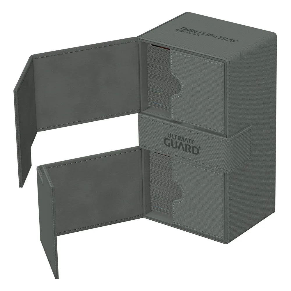 Ultimate Guard Deck Box – Twin Flip’n’Tray 200+ Xenoskin Grey 4