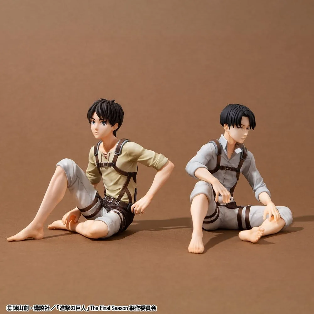 Attack on Titan PVC Figures – Eren Yeager and Levi Palm-Size 2-Pack
