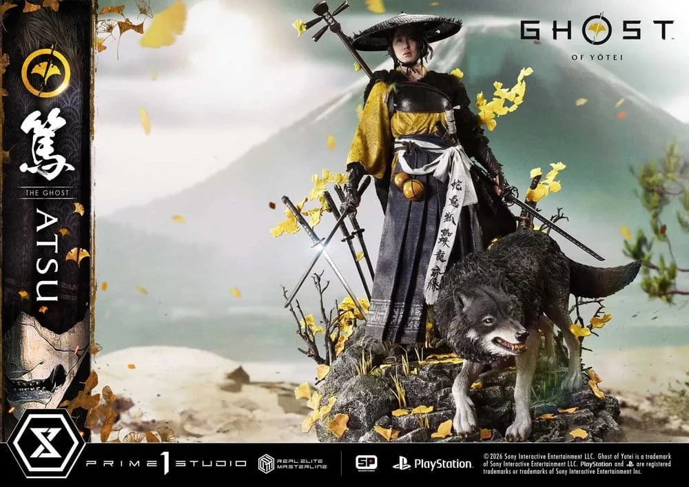 Ghost of Yotei Statue – Real Elite Masterline Atsu 59 cm 3