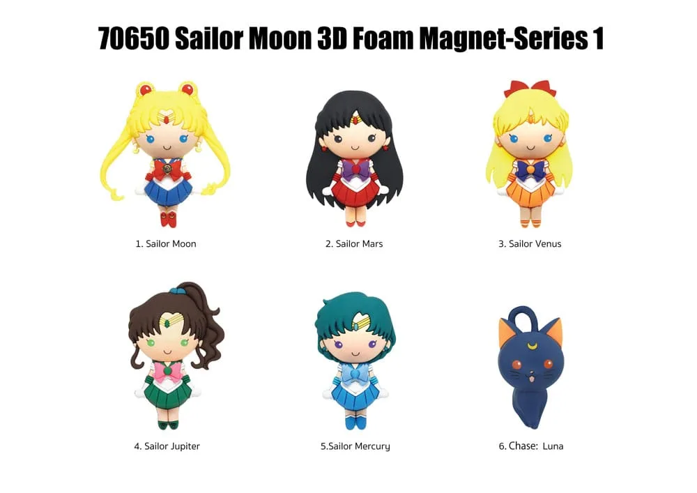 Sailor Moon Magnets – Series 1 Blind Pack Display of 12 3