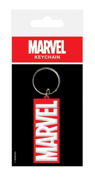 Marvel Comics Rubber Keychain – Logo 6 cm