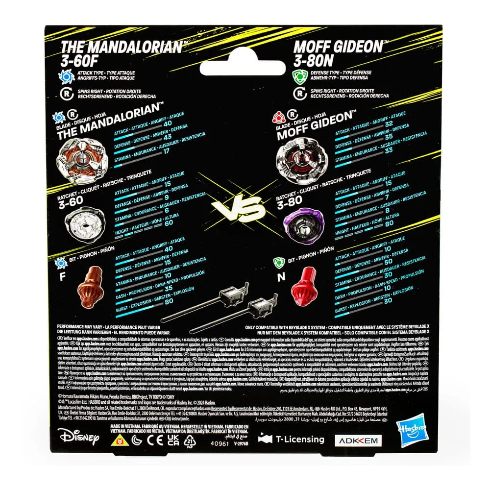 Beyblade X Star Wars Top Set – The Mandalorian vs Moff Gideon 2
