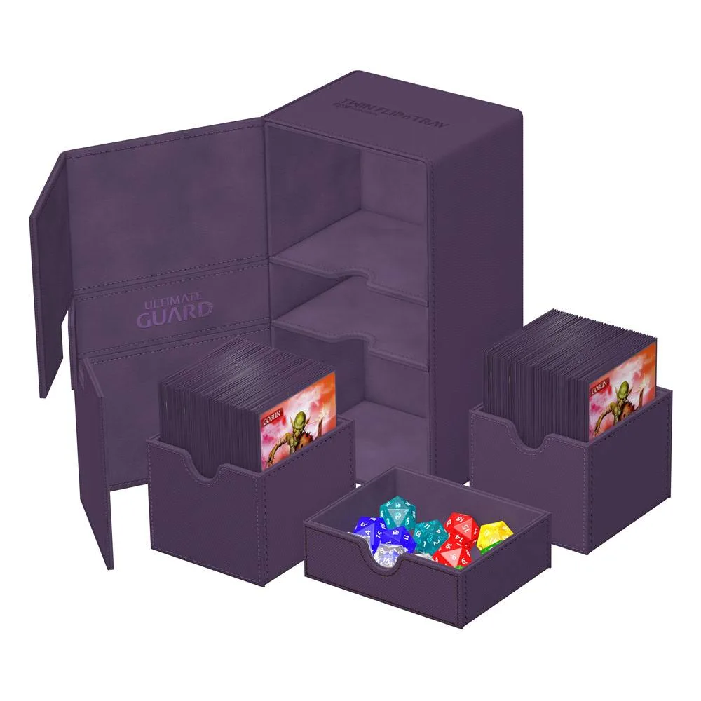 Ultimate Guard Deck Box – Twin Flip’n’Tray 200+ Xenoskin Purple 5