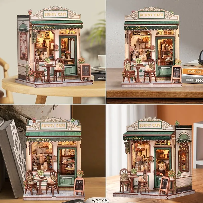 CuteBee Miniature House Model Kit – Sunny Cafe 20 x 16 cm 2