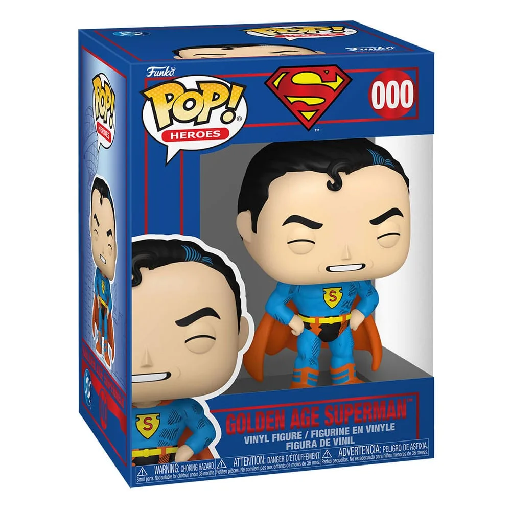 DC Comics Vinyl Figure – Golden Age Superman Funko Pop 9 cm 2