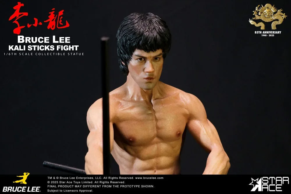 Enter the Dragon Statue – Bruce Lee Kali Sticks Normal Basement 30 cm 4