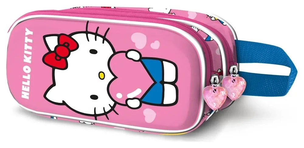 Sanrio Double Pencil Case – Hello Kitty Heart 22 cm