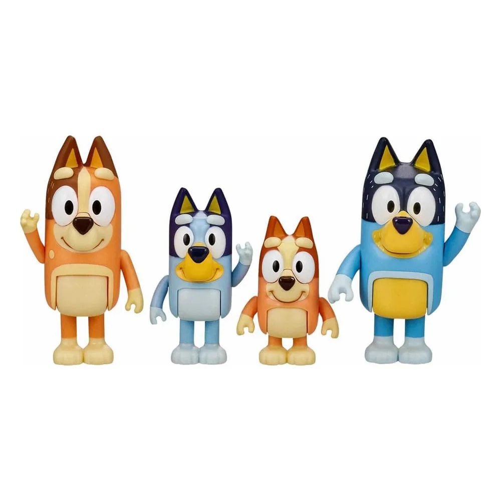 Bluey Figure Set – Family of Four 5–8 cm