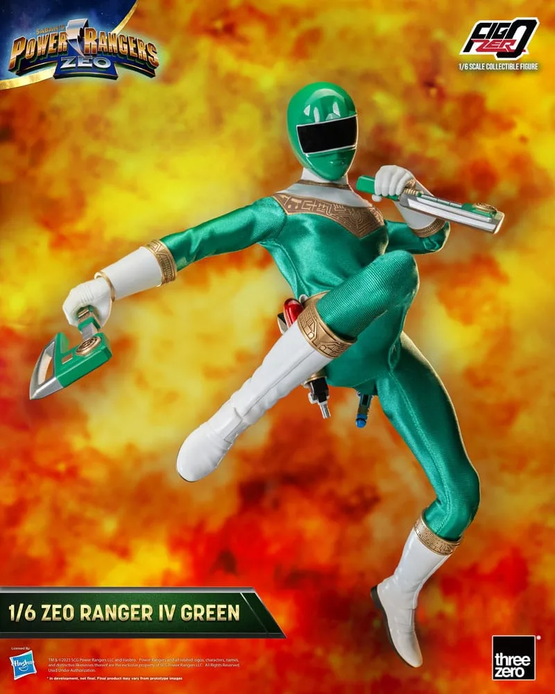 Power Rangers Zeo Action Figure – FigZero Ranger IV Green 30.7 cm 8