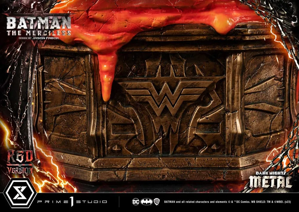 Dark Nights Metal Statue – The Merciless Red Version 111 cm 3