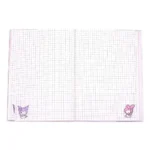 Sanrio Notebook – Kuromi and My Melody Pastel Flower A5 3