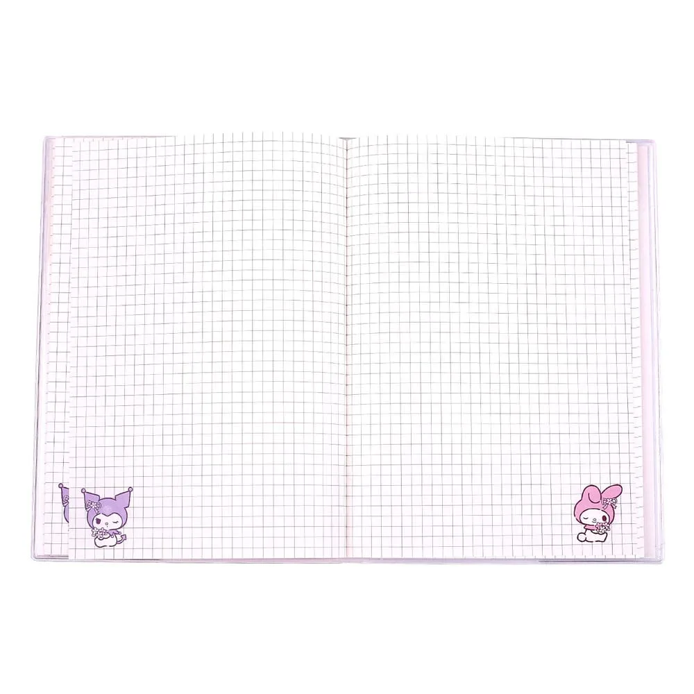 Sanrio Notebook – Kuromi and My Melody Pastel Flower A5 3