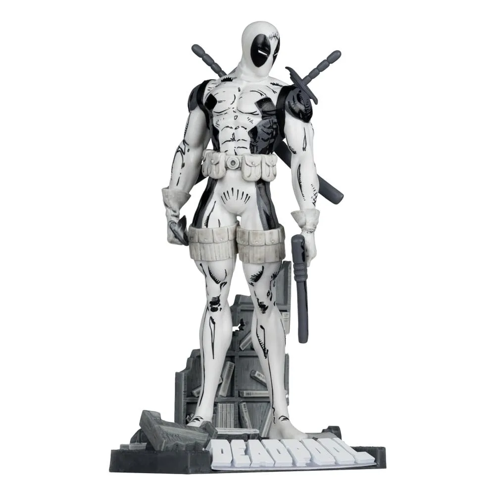 Marvel PVC Statue – Deadpool Line Art Gold Label 17 cm 6