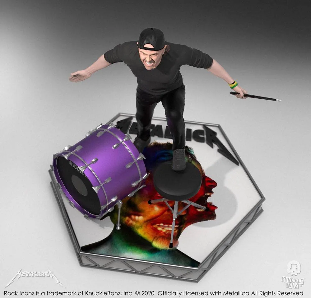 Metallica Rock Iconz Statue – Lars Ulrich Limited Edition 22 cm 7