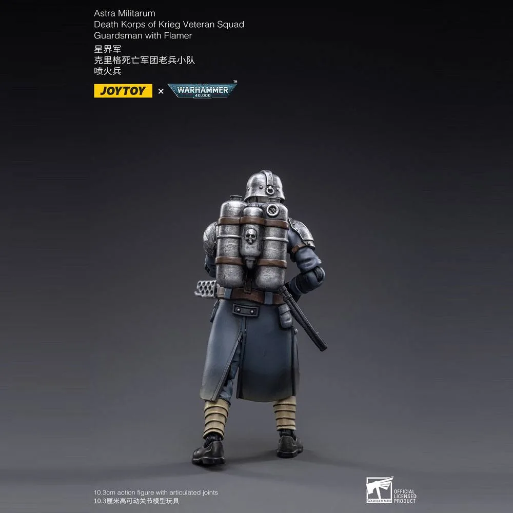 Warhammer 40K Action Figure – Krieg Guardsman with Flamer 10.3 cm 7