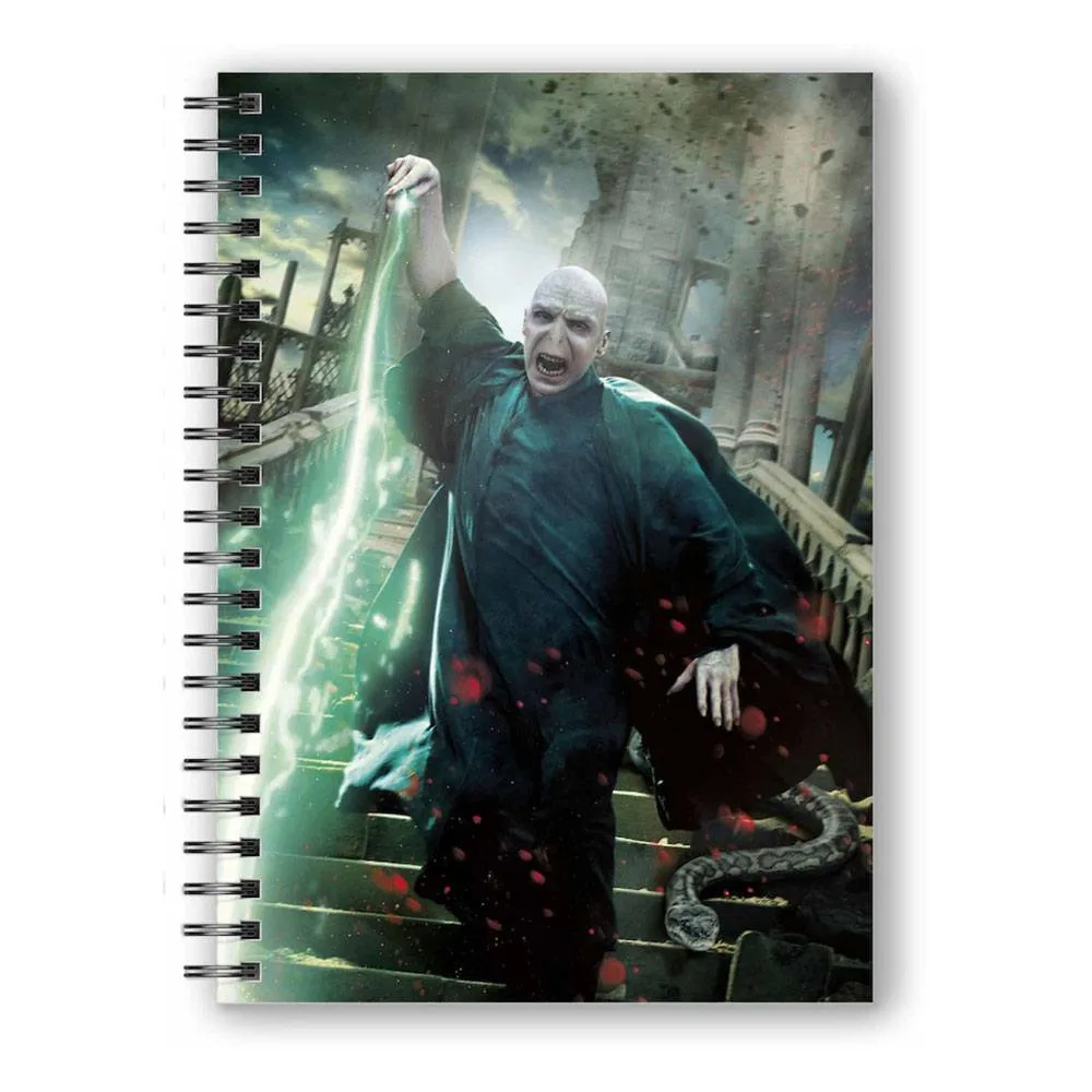 Harry Potter Notebook – Voldemort 3D-Effect Poster Design A5