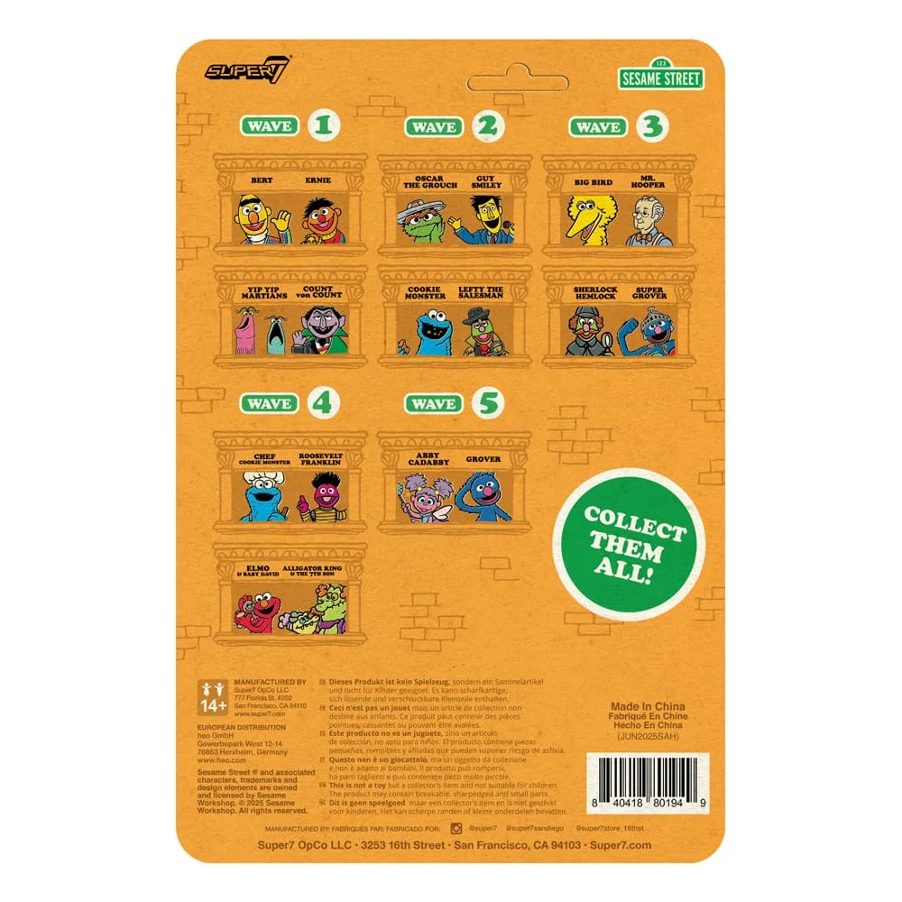 Sesame Street Action Figure – Grover ReAction Wave 5 10 cm 3