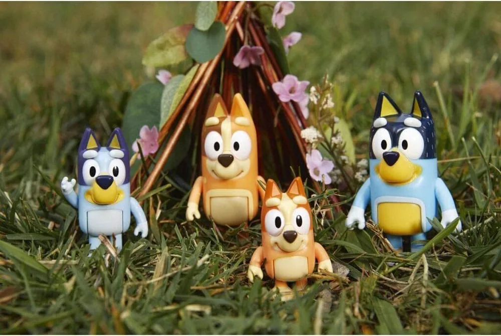 Bluey Figure Set – Family of Four 5–8 cm 6