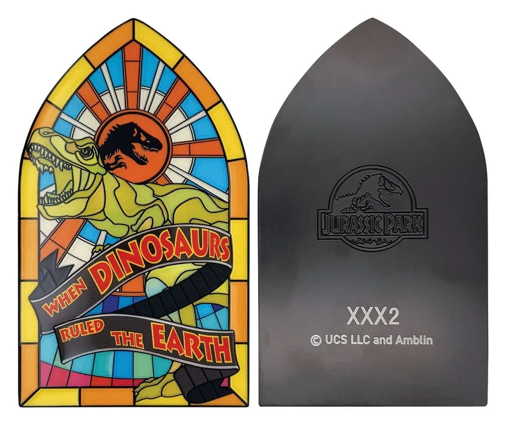 Jurassic Park Metal Ingot – Stained Glass Style 11 cm 2