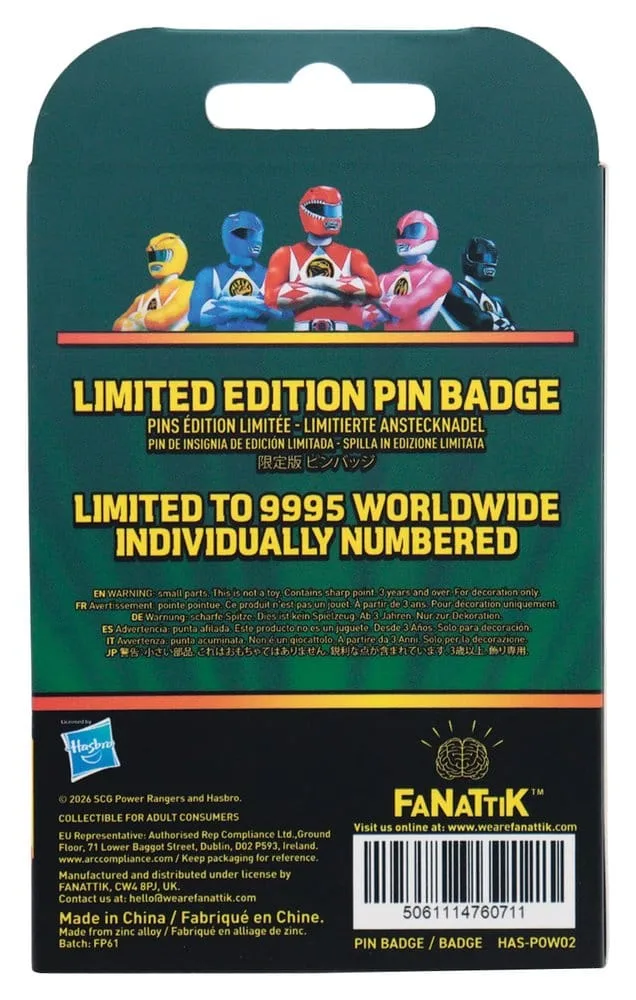 Power Rangers Pin Badge – Green Ranger Limited Edition 5 x 4 cm 2