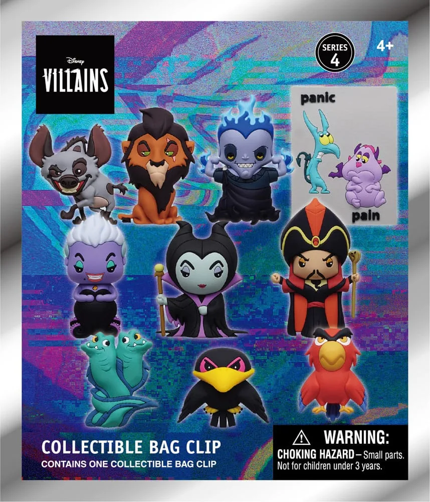 Disney Villains Foam Bag Clips – Series 4 Display of 24 2