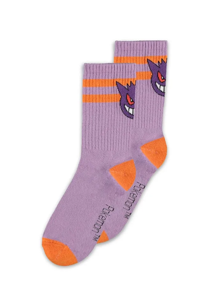 Pokémon Socken – Heads in Grau, 2 Paar EU 35–38 2