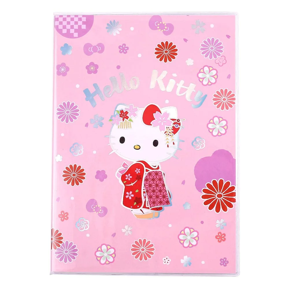 Sanrio Notebook – Hello Kitty Kimono Holographic Checkered A5