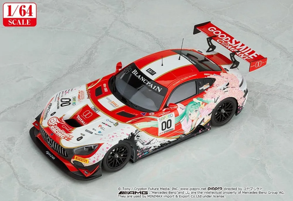 Hatsune Miku GT Project Model Car – AMG 2017 Spa 24H 1/64 7 cm 2