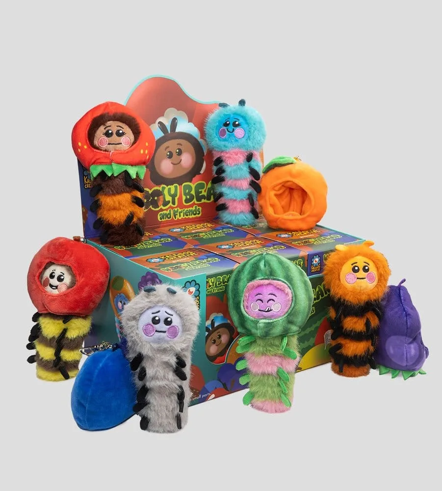 Wooly Bear and Friends Plush Keychain – Series 1 Blind Box Display 7 cm 10