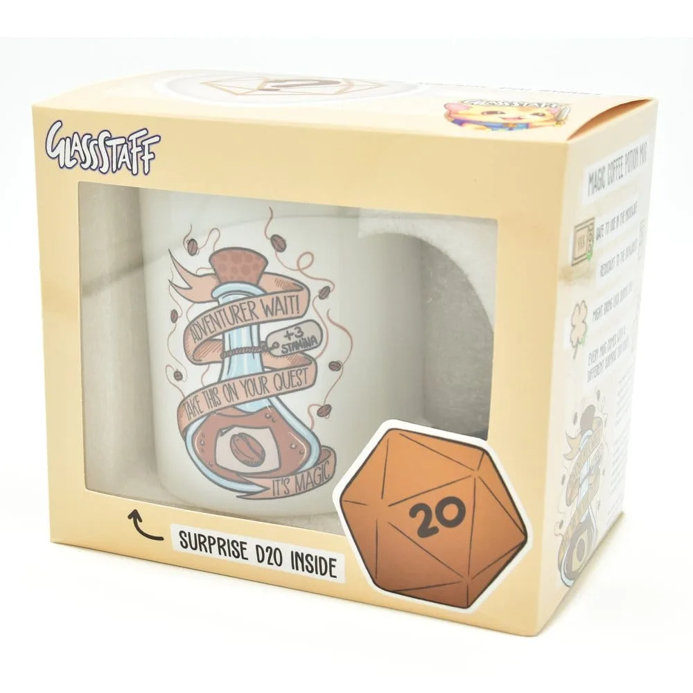 Glassstaff Gift Set – D20 Coffee Potion Mug and Dice 3