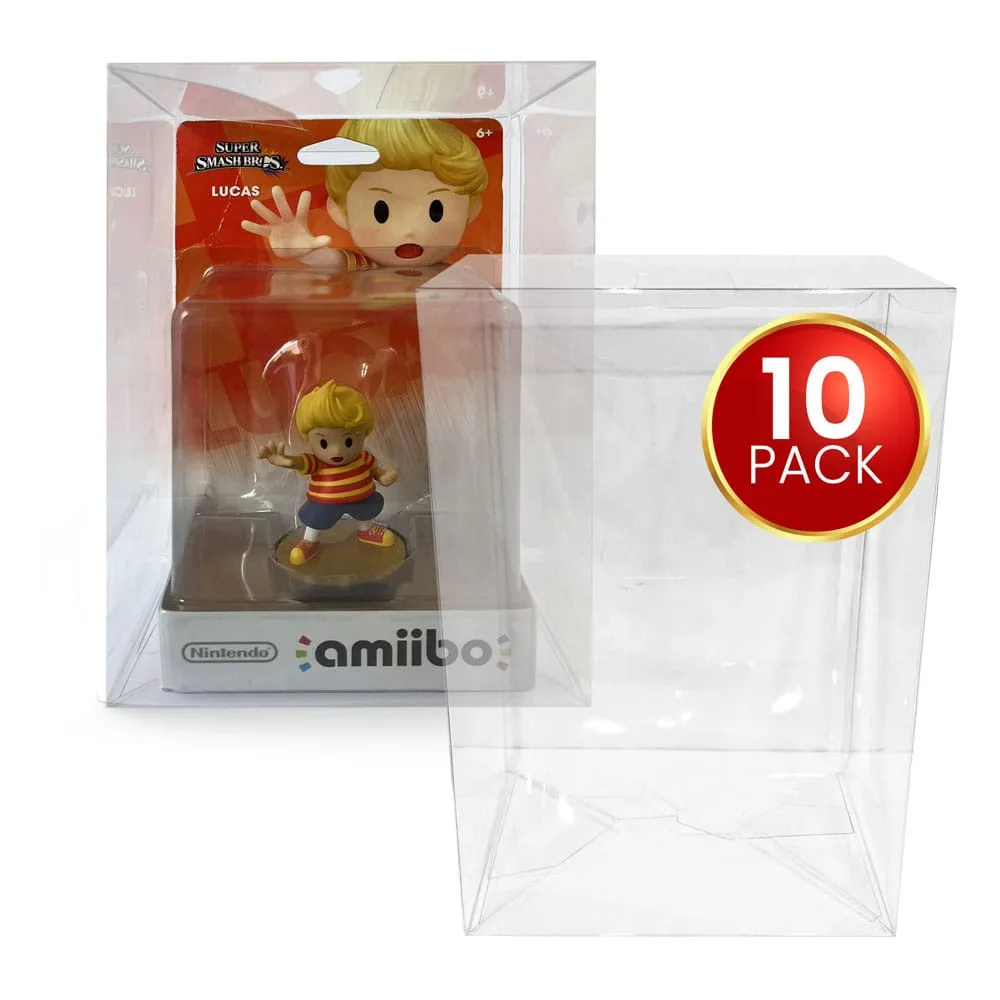 Amiibo Figure Protectors – Clear PET 10-Pack