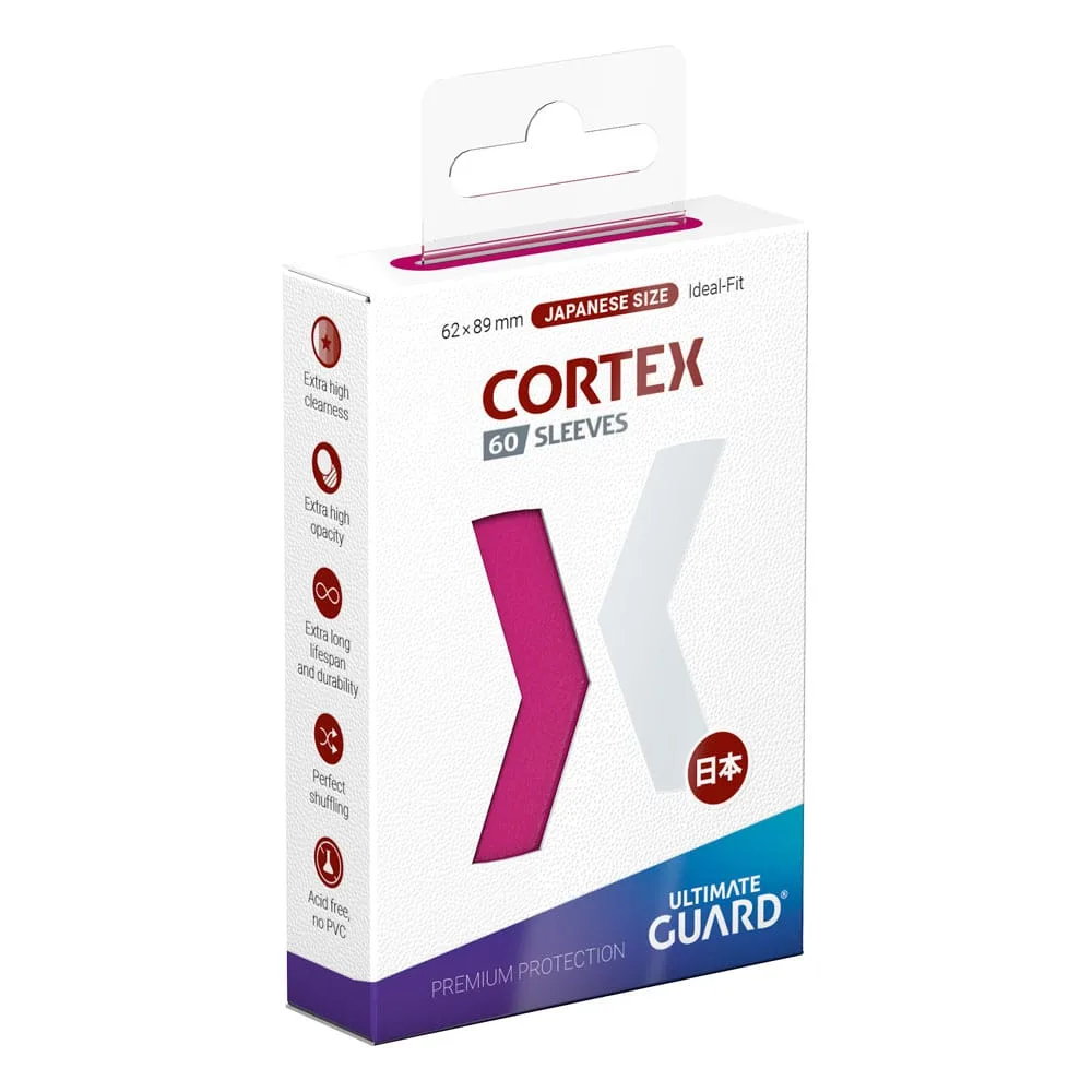 Ultimate Guard Card Sleeves – Pink Cortex Japanese Size 62 x 89 mm