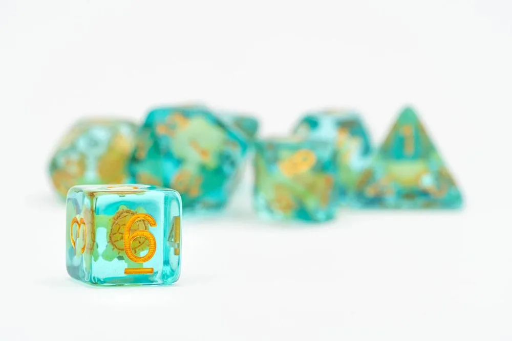 FanRoll Dice Set – Turtle 7-Piece 16 mm 4