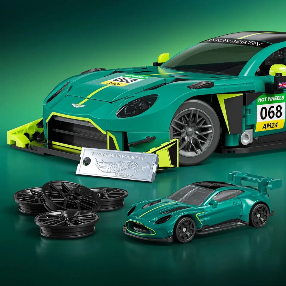 Hot Wheels Building Set – 2024 Aston Martin Vantage GT3 1/16 3